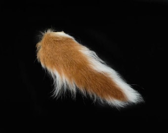 One (1) Stiff / Hard Natural White Deer Tail (148-201)
