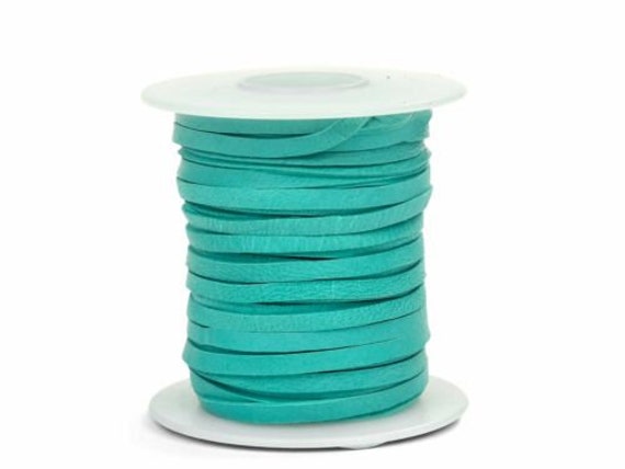 Turquoise Deerskin Lacing - (1) 50 foot spool, 1 8th inch lace.…