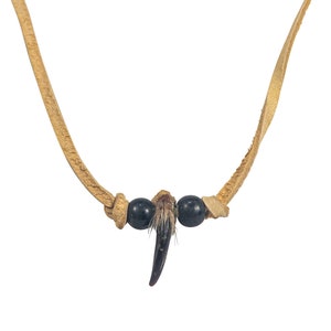 Real Coyote Claw Necklace: 1-claw (560-601) Y2K