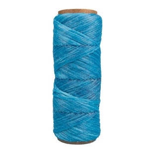 One roll of 100-foot Spool of Turquoise Blue 1/8th wide 70-lb test Imitation Sinew (287-1-34-TQ) Y1M