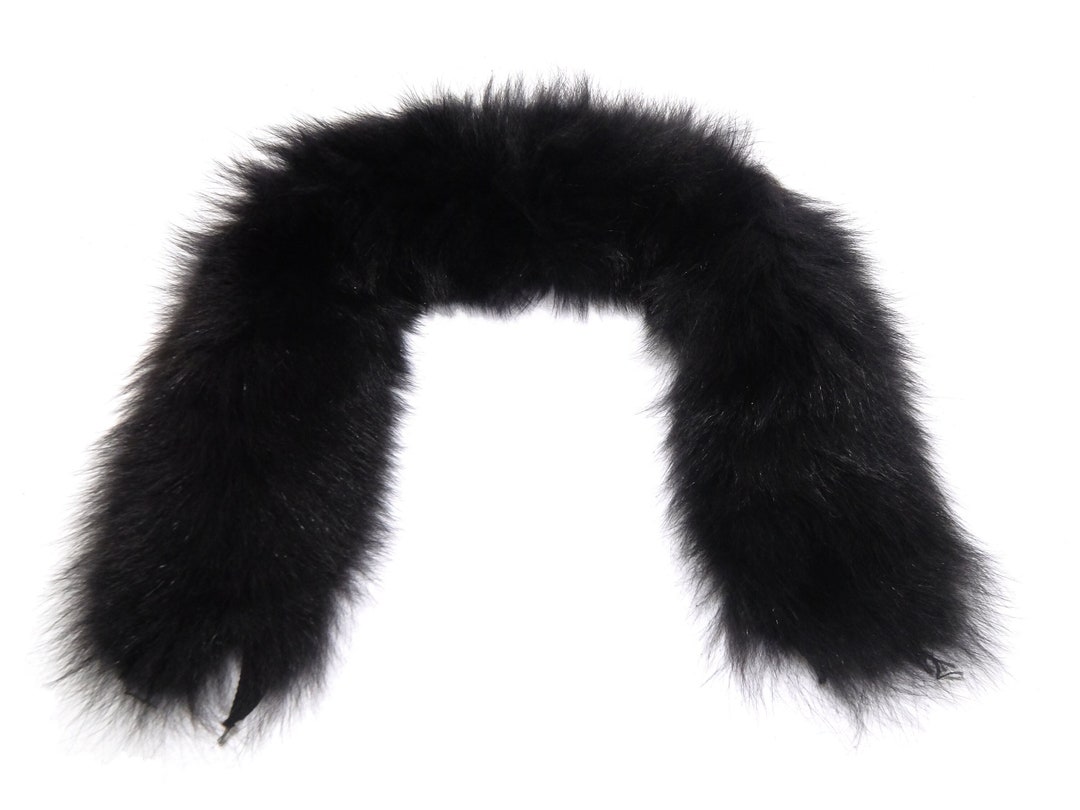 Black Dyed Fox Parka Ruff/collar (781-180-AS) - Etsy