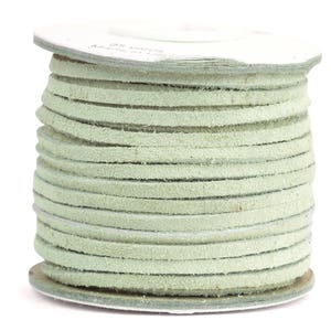 Suede Lacing - (1) 25 yard (75 foot) spool, 1/8th inch lace. Ivory Color. (3218x25IV) Y2H