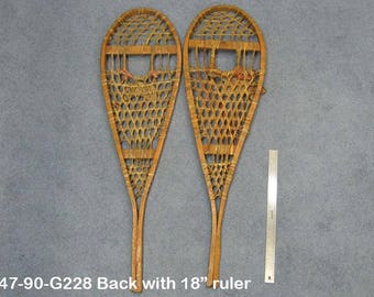 Authentic Vintage Pair of Snowshoes (ER-47-90-G228)