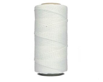 May include: A spool of white cotton twine, perfect for crafts, wrapping, and gardening.