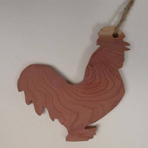 Cedar Silhouette Ornament: Rooster (523-23) Y2H