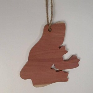 Cedar Silhouette Ornament: Frog (523-20) Y2H