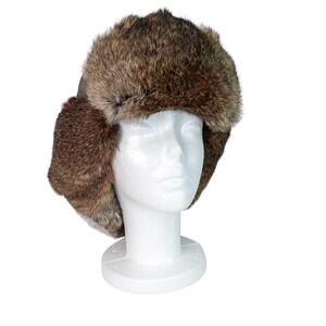 Rabbit Fur Trapper Hat (3-47-G8519) Y2M