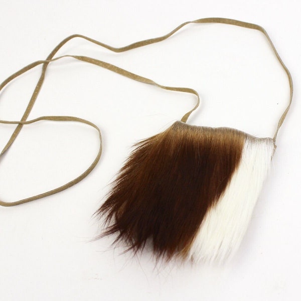 Leather Bag with Springbok Fur (1286-SCP-XS) Y1K
