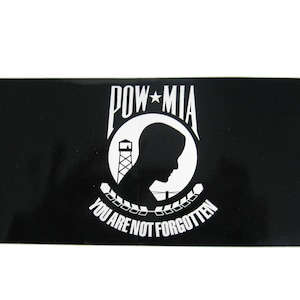 Two (2) POW MIA Bumper Stickers (1160-10-07) Y2K