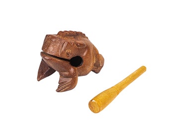 Small Wood Frog Musical Instrument 1.5&quot;-3&quot; long (1079-FR1) Y2H