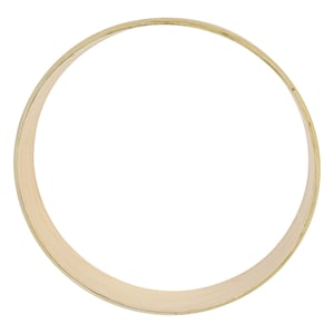 May include: A natural wood hoop for crafting projects. The hoop is round and made of unfinished wood.