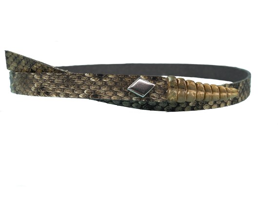 1/2 inch Real Rattlesnake Hat Band with Rattle 598-HB205 B1