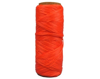 One roll of 100 foot Spool of Orange 1/8th wide 60 lb test Imitation Sinew (287-1-34-OR) Y2H