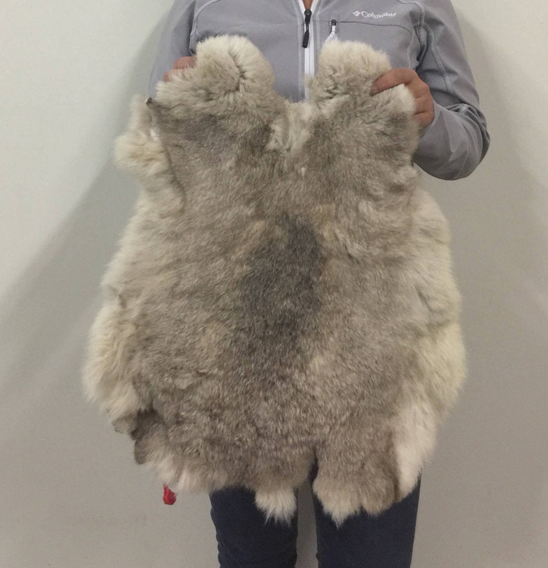 Natural Multi Color 140-HVN-A-X1633 Rabbit Pelt Czech Large