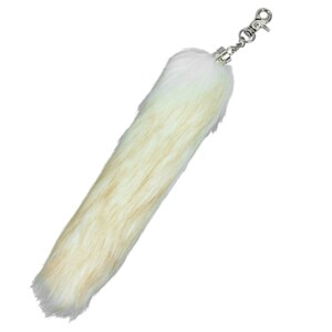 Imitation Faux Fox Tail Keychain: Blonde (42-23BD-AS) Y1K