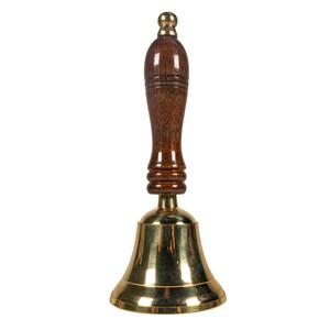 Campana de latón de 5,5" con mango de madera (1136-50-409)