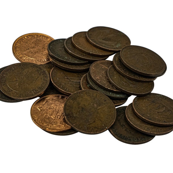 One 25-Pack of Assorted Bulk Old English Half Pennies for Craft Purposes (1392-H-25) Y1X