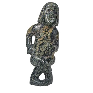 Inuit Soapstone Carving: Man (44-G14) Y3K