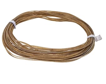 60 Feet of 1/4-inch Machine Cut Double Back Bovine Cow Rawhide Lacing (1107-10-1/4)