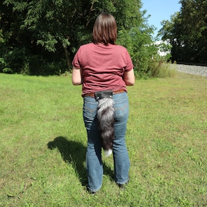Wearable Cosplay Real Fox Tail with Belt Attachment (1429-F-G8522) Y1F