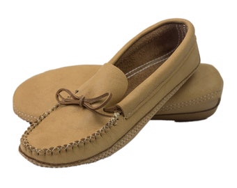 Men's Earthing Moosehide Moccasins: No Foam Liner (201-489NL-Mxx) J2