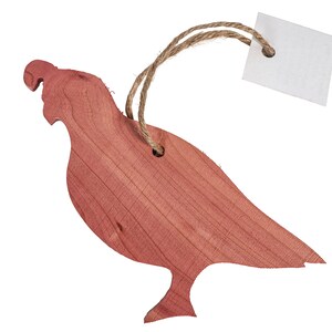 Cedar Silhouette Ornament: Quail (523-27) Y2H