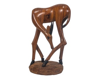 African Wood Antelope Carving (862-45-G6175)