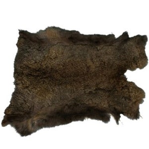 Jumbo Czech Rabbit Skin #1 quality: Natural Gray Brown Color (CB-283-1-CZNBG-G4175) Y2H
