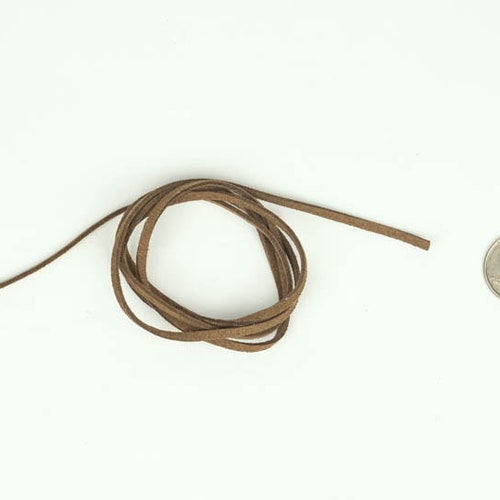 100 Pieces of Brown shops Imitation Leather Lacing (297-39-34) ET