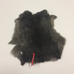 Rabbit Pelt Czech Large: Natural Bunny Grey Color (140-HVN-A-G1719) Y3L