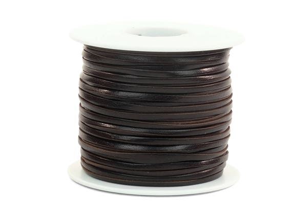 50 Yards Saddletan Calf Leather Lace 3//32/"