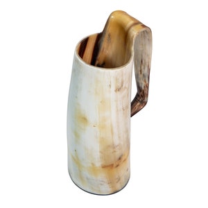 One Random Extra Large Natural Long Horn Cattle Viking Mug: Light Coloring (1412R-10XL1-AS) Y3J