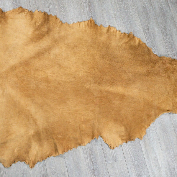 Traditional Real Brain-Tanned Elk Leather: Gallery Item (2-20-G6313) 9UL12