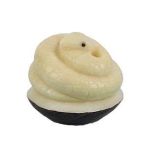 Tagua Nut Carving: Snake (1153-C206) Y1D