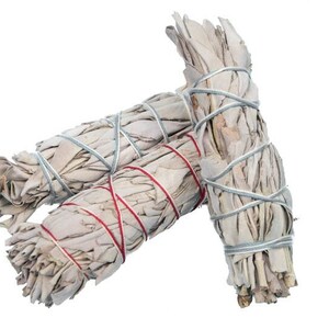 Three (3) White sage bundles: 6&quot;-7&quot; (483-W67) L6