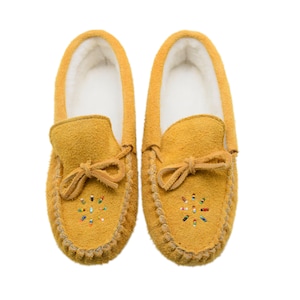 Huron Ladies' Moose Suede Moccasins (201-402-Wxx)