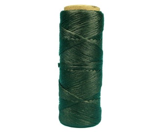 One roll of 100 foot Spool of Hunter Green 1/8th wide 60 lb test Imitation Sinew (287-1-34-HG) Y2H