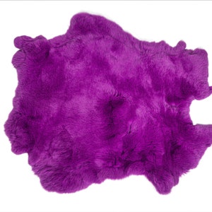 Dyed Iris Orchid Color Rex Rabbit Skin #1 (142-1OCB-AS) Y2K