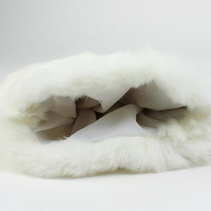 Single Rex Rabbit Fur Massage Mitt: White 696-9RXCN-S Y1L - Etsy