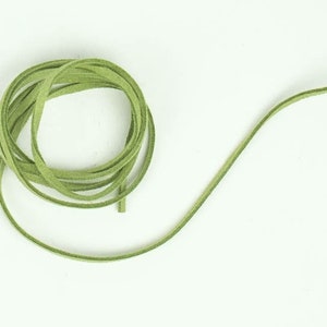 100 Pieces of Green Imitation Leather Lacing (297-39-61) Y2H