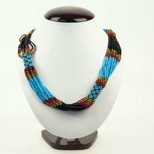 Handmade South American Beaded Necklaces (1210-10-AS) Q2