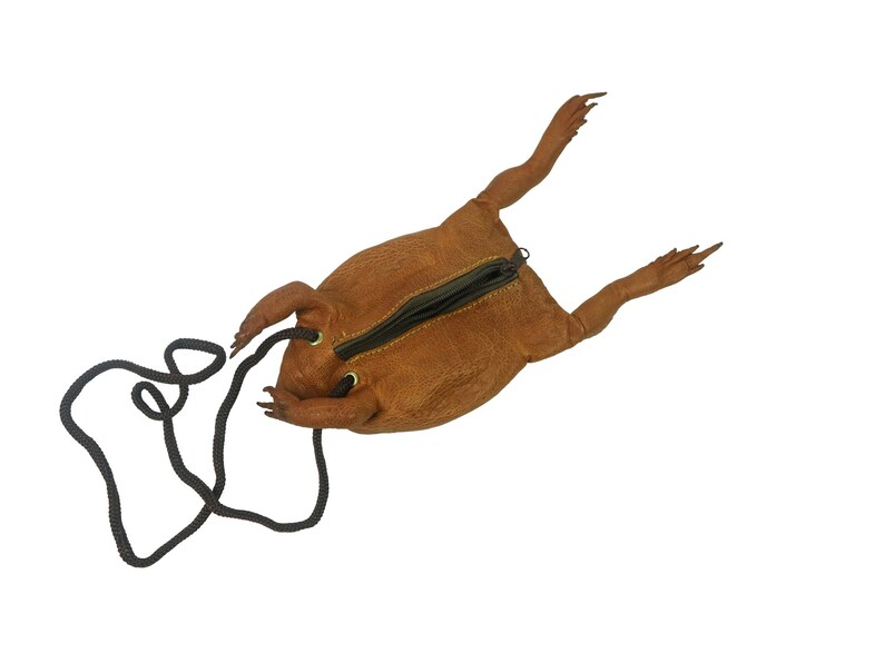 Extra Extra Large Real Cane Toad Necklace Pouch Etsy