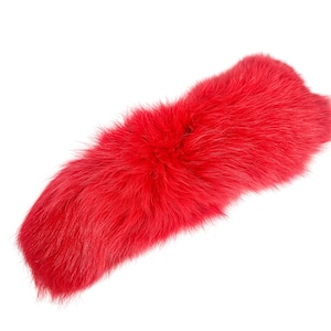 Premium Dyed Red Fox Tail (18-05-RD) Y2P