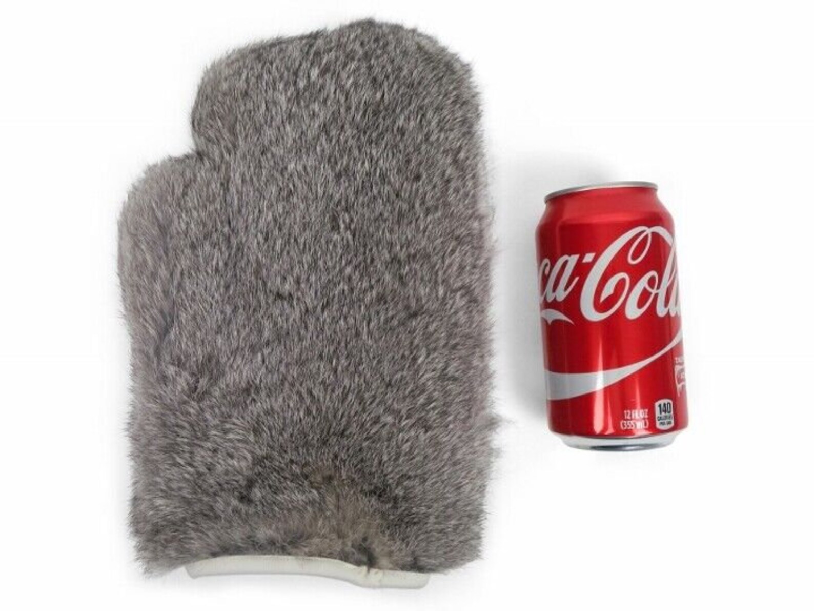 Rabbit Fur Massage Mitts pair Chinchilla Pattern Etsy
