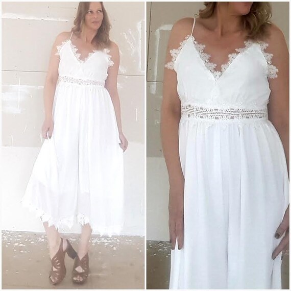 white palazzo pant jumpsuit