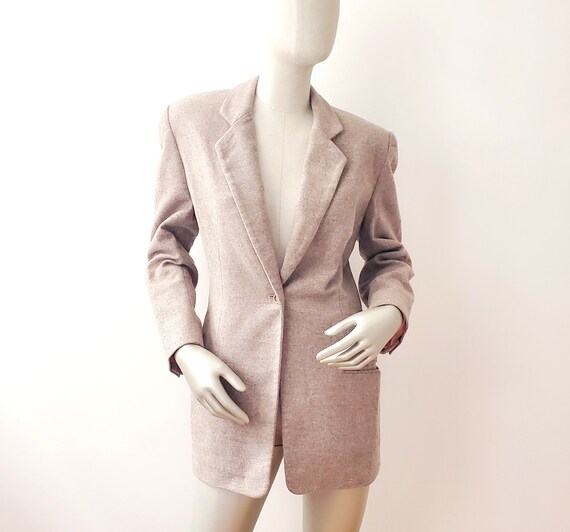 Vintage CK Calvin Klein Beige Wool Blazer Size 6 - Etsy Vintage CK Calvin Klein Beige Wool Blazer Size 6 - Etsy