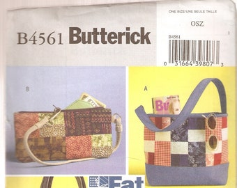 Butterick Sewing Pattern 4561 - Clothing Accessories - Handbags - Quilted Handbags - Fat Quarters