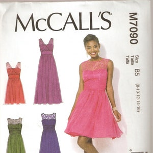 McCall&#39;s Sewing Pattern M7090 - Women&#39;s Clothes - Misses&#39; Dresses - Sizes 8-10-12-14-16