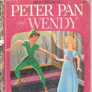 Peter Pan and Wendy - Little Golden Book - Vintage Children&#39;s Book - Walt Disney