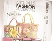 McCall 39 s Fashion Accessory Pattern 5598 - Totebags- Quilted Handbags - Accessories